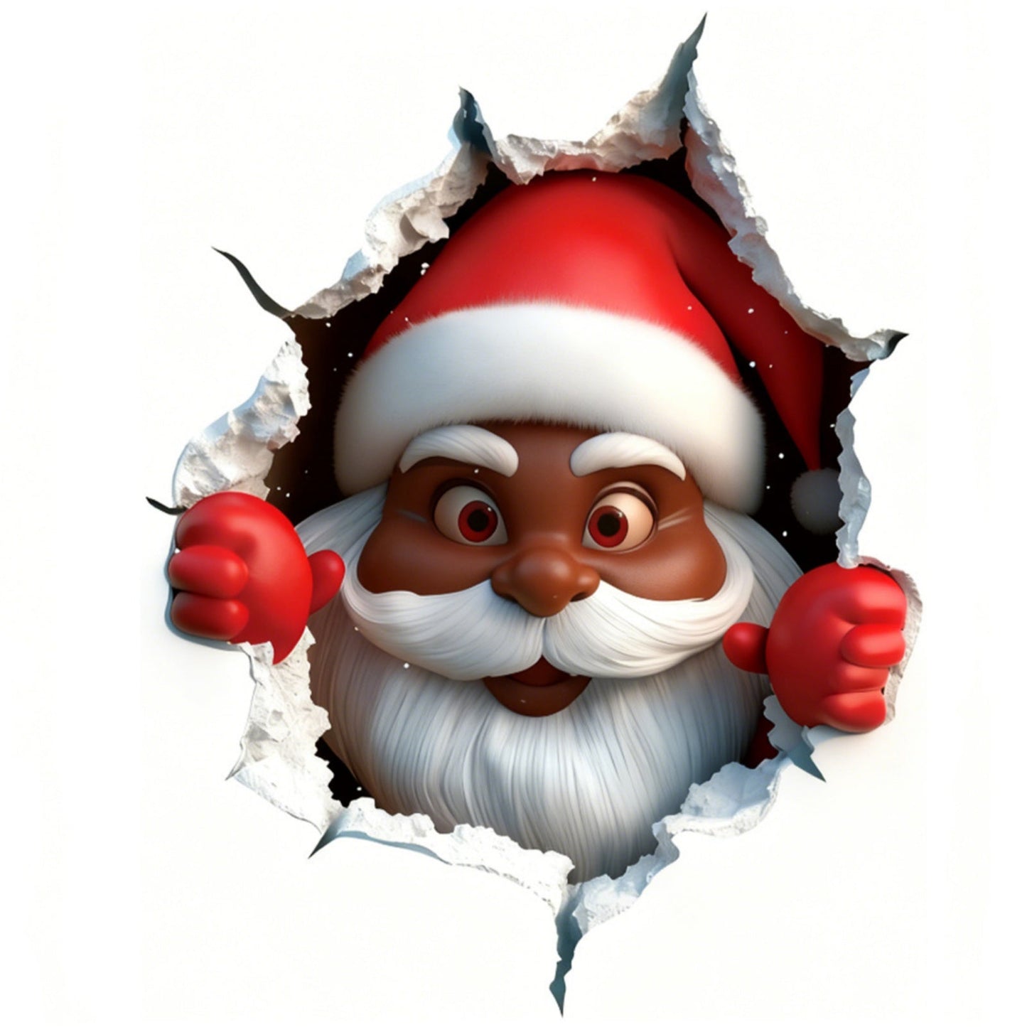 π
Festive Decor 2-PieceSanta Face Vinyl Stickers