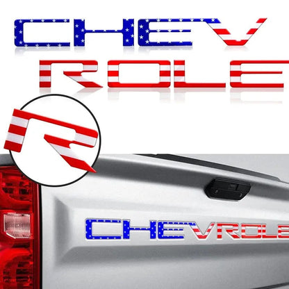 3D Raised Tailgate Letters - Premium ABS Overlay Trim Stickers