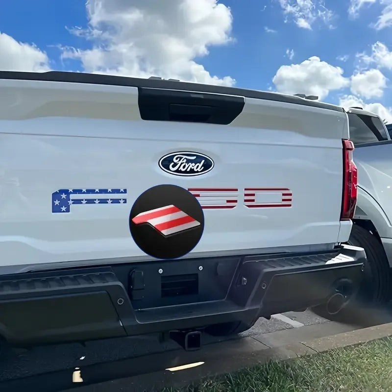 3D Raised Tailgate Letters - Premium ABS Overlay Trim Stickers