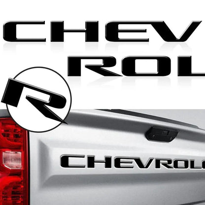 3D Raised Tailgate Letters - Premium ABS Overlay Trim Stickers