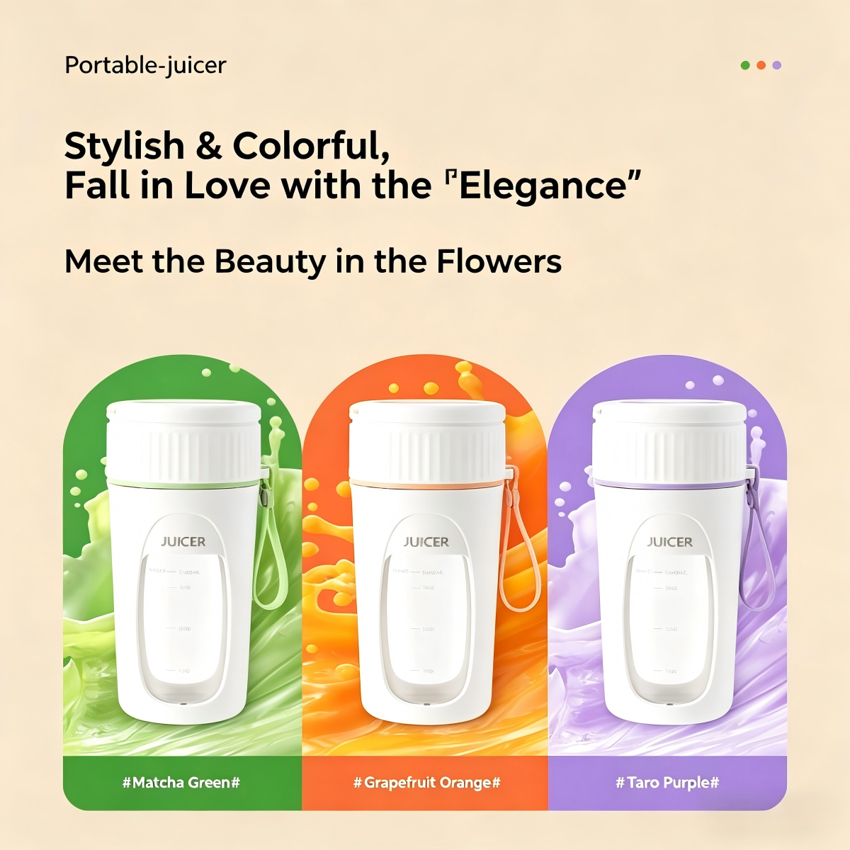 Portable Rechargeable Juicer Small Fruit Juice Cup Multifunctional Juicer for Students and Home Use