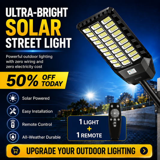 ⏰Last Day Promotion 50% OFF - Ultra Bright Solar Led Street Light System
