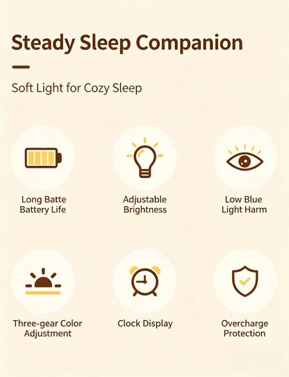 LED small night light bedroom sleep lamp eye-protection desk lamp student dormitory rechargeable bedside lamp