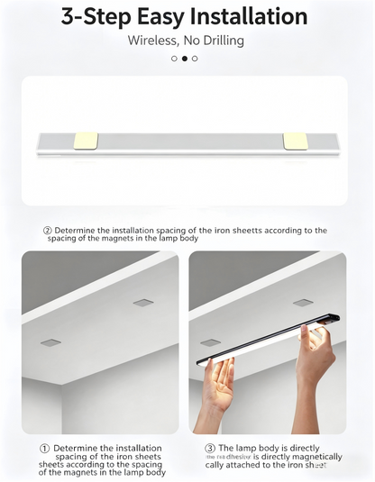 Ultra-thin human body sensor light strip, intelligent LED long strip, magnetic rechargeable cabinet, wine cabinet, wardrobe self-adhesive light strip