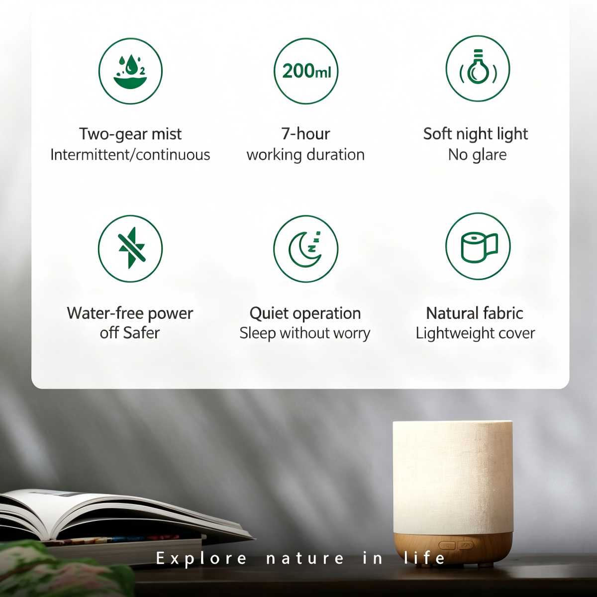 Kegao Fabric Essential Oil Aromatherapy Machine Automatic Scent Sprayer Diffuser Home Silent Fragrance Machine Air Aromatherapy Humidifier