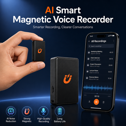Al Smart Magnetic Voice Recorder