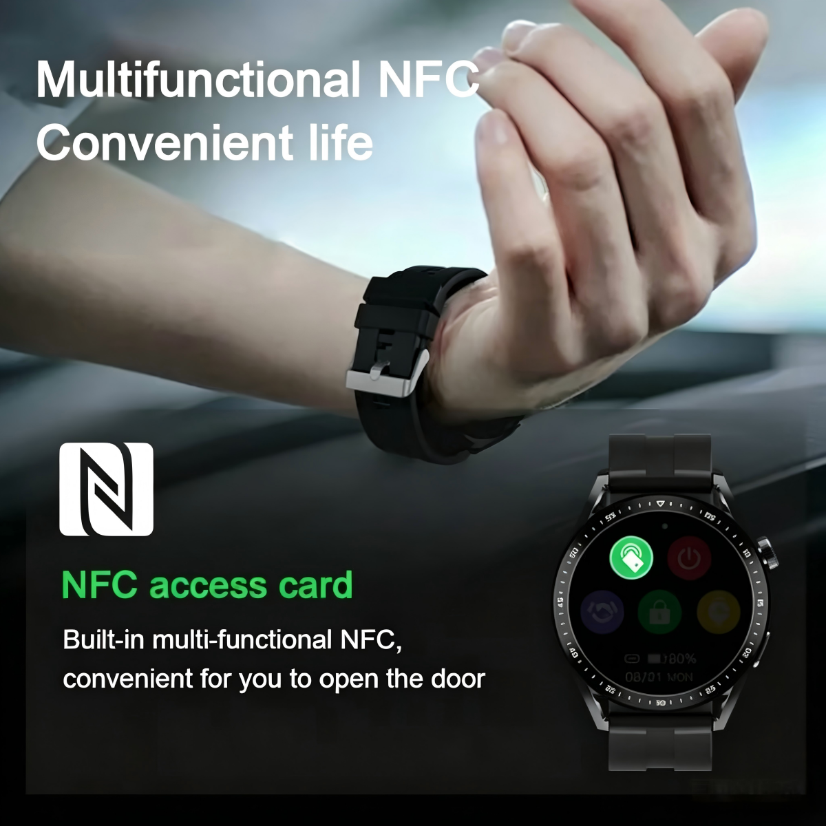 🔥🔥HW GT Pro Painless Blood Glucose ALL DAY Real-Time Monitoring Smart Bluetooth Watch