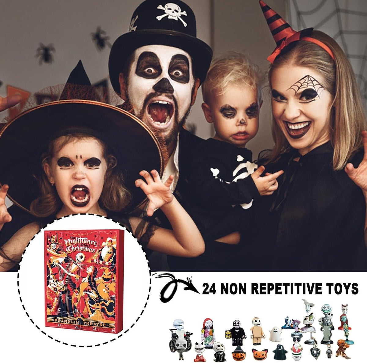2026 Halloween Advent Calendar - 24 Scary Collectible Figures