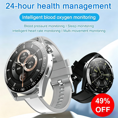 🔥🔥HW GT Pro Painless Blood Glucose ALL DAY Real-Time Monitoring Smart Bluetooth Watch
