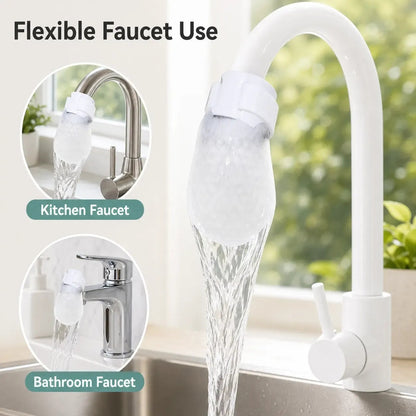 50-Pack Cotton Faucet Filter Bags - Splash-Free, Sediment-Free Water