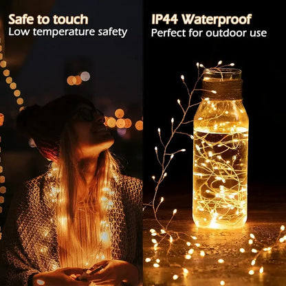 Copper Wire Waterproof Starry Fairy Lights