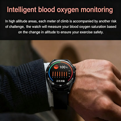 🔥🔥HW GT Pro Painless Blood Glucose ALL DAY Real-Time Monitoring Smart Bluetooth Watch