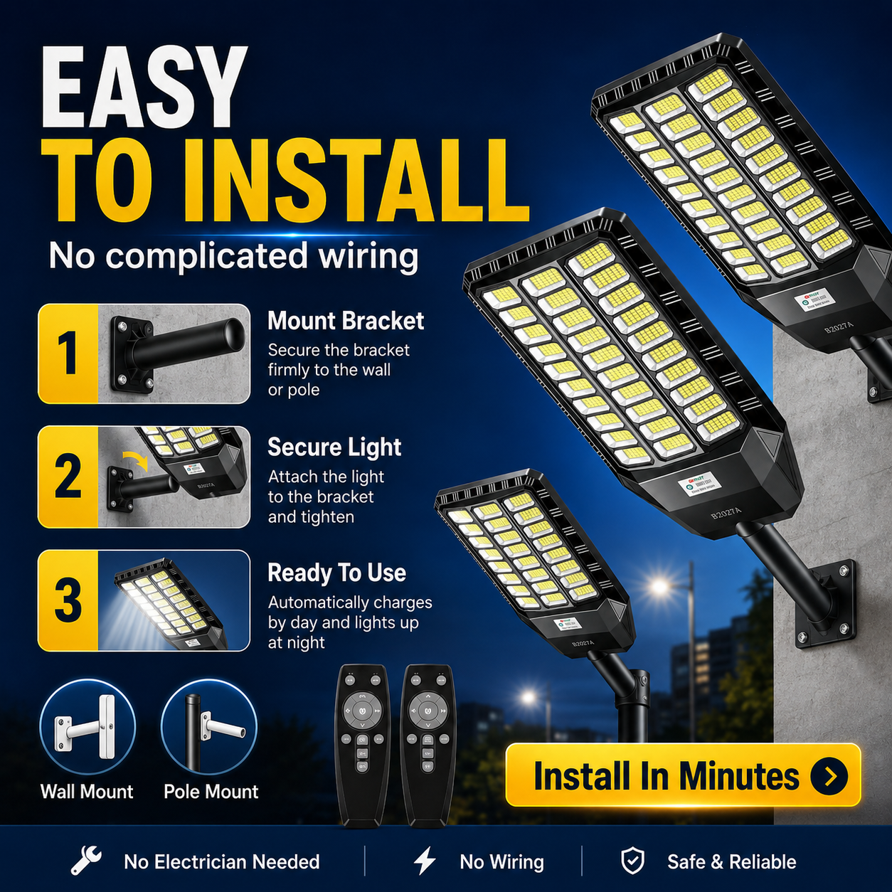 ⏰Last Day Promotion 50% OFF - Ultra Bright Solar Led Street Light System