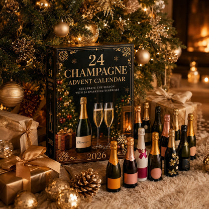 2026 Champagne Advent Calendar - 24-Day Collectible Christmas Countdown