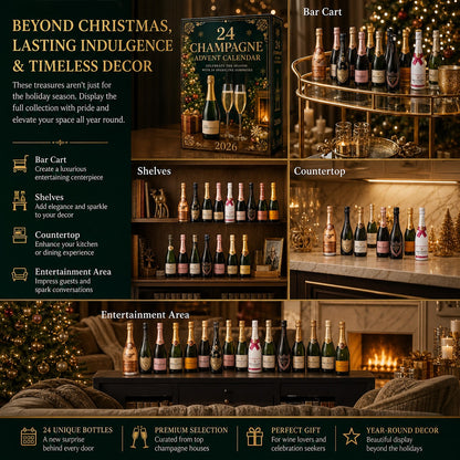 2026 Champagne Advent Calendar - 24-Day Collectible Christmas Countdown
