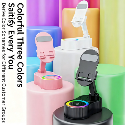 Induction Phone Holder Power Bank Wireless Bluetooth Speaker Desktop Live Streaming Audio