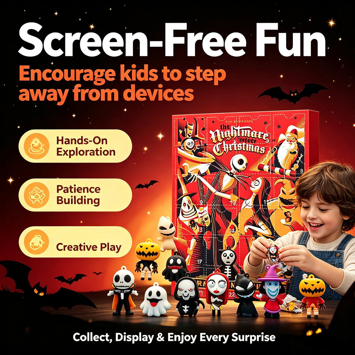 2026 Halloween Advent Calendar - 24 Scary Collectible Figures