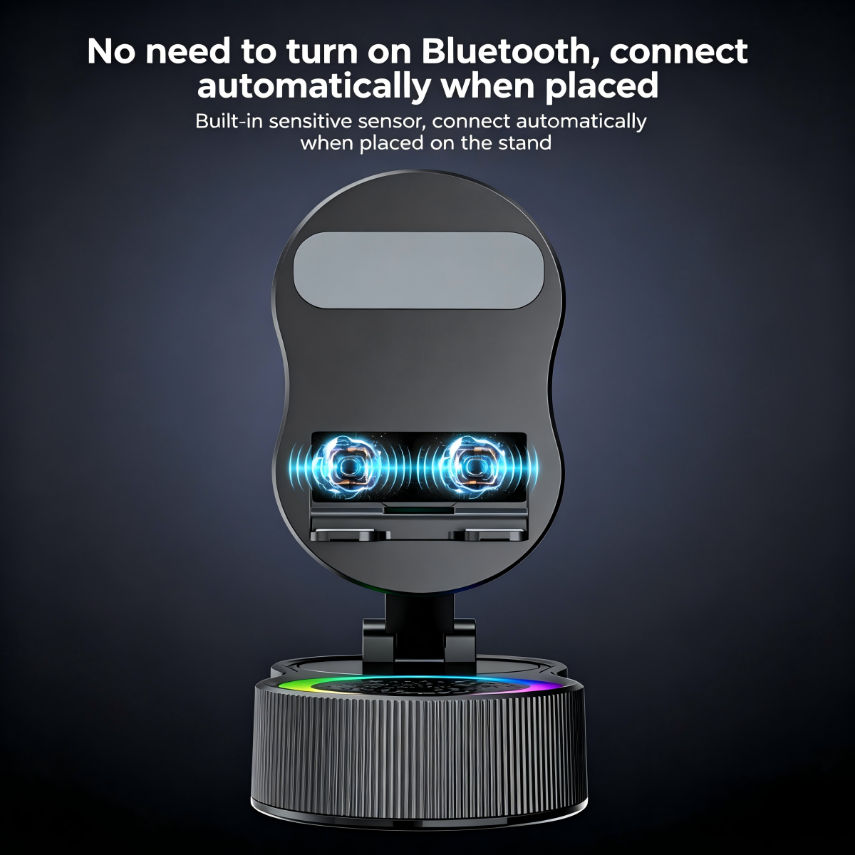 Induction Phone Holder Power Bank Wireless Bluetooth Speaker Desktop Live Streaming Audio