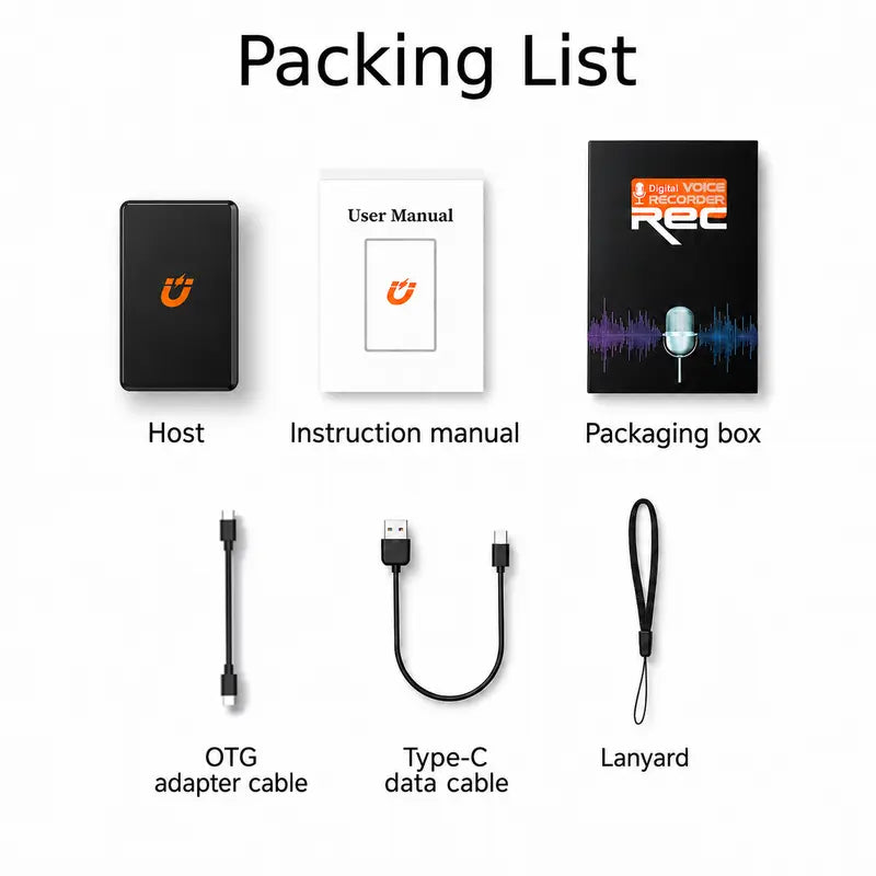 Al Smart Magnetic Voice Recorder
