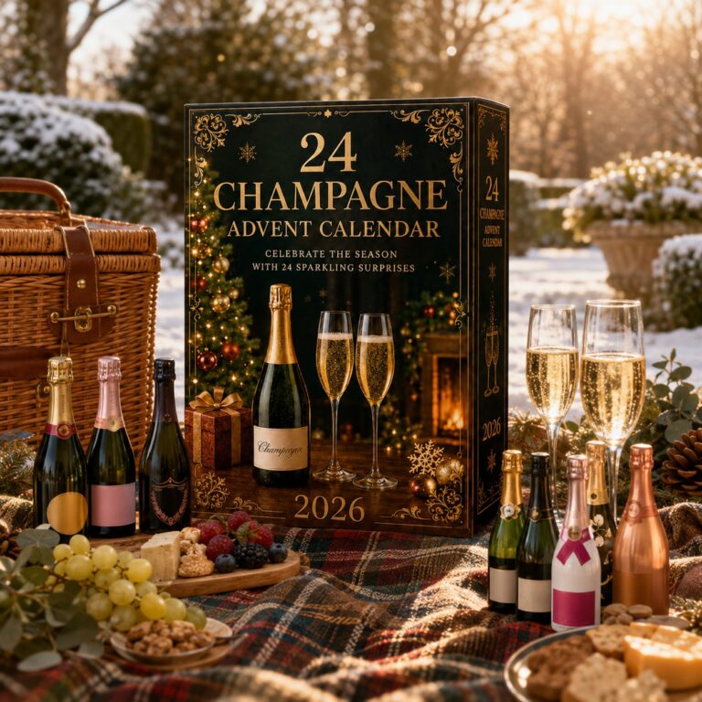 2026 Champagne Advent Calendar - 24-Day Collectible Christmas Countdown