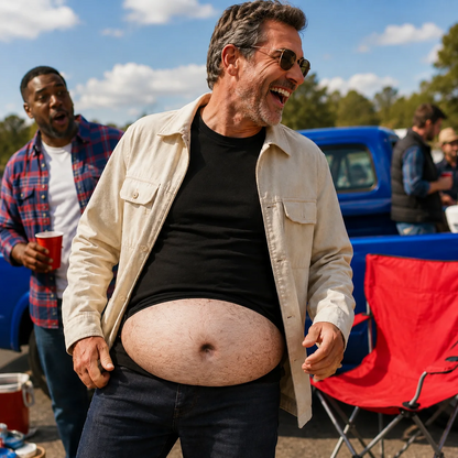 Ultra-Realistic Beer Belly Fanny Pack- Funny Dad Bod Waist Bag