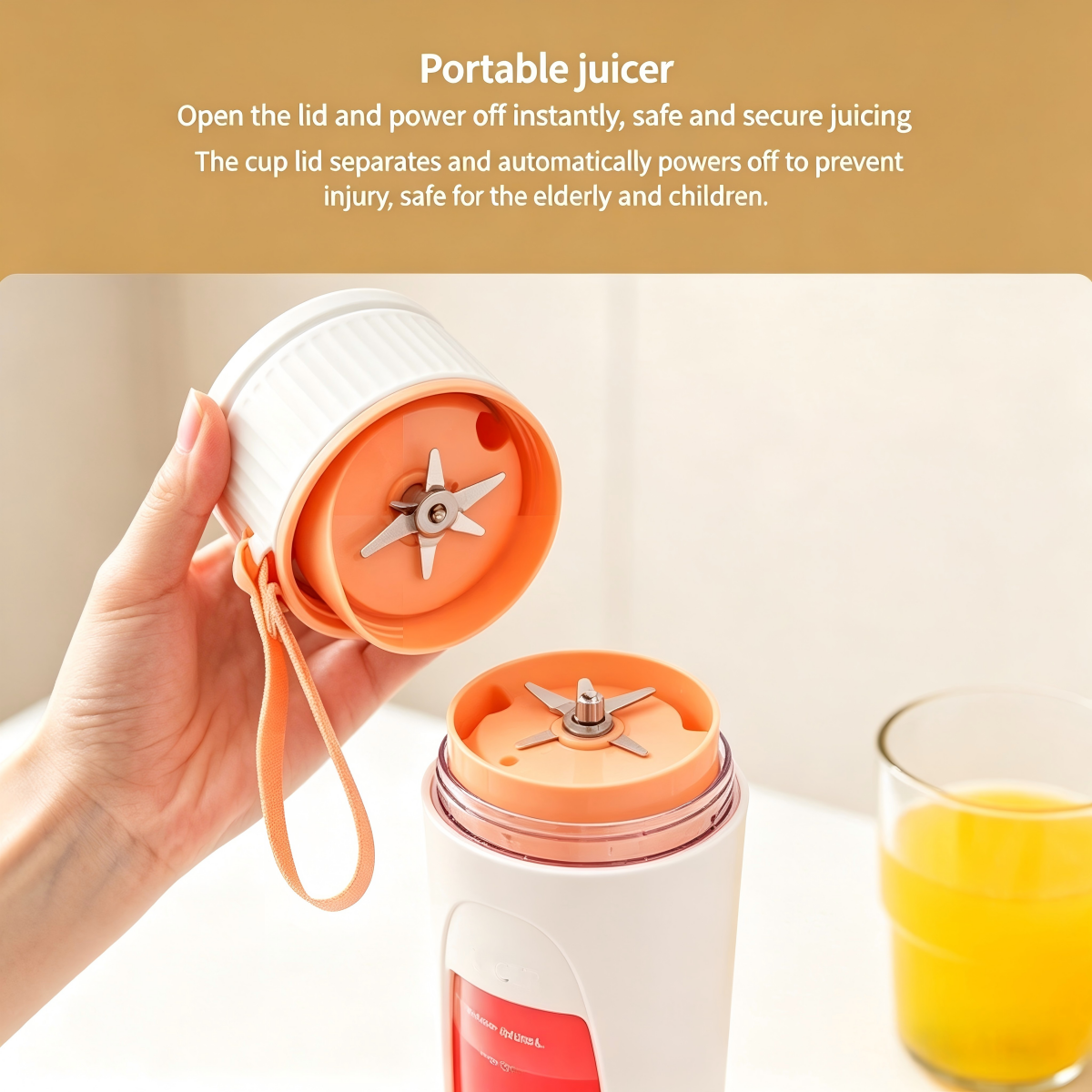 Portable Rechargeable Juicer Small Fruit Juice Cup Multifunctional Juicer for Students and Home Use