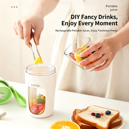 Portable Rechargeable Juicer Small Fruit Juice Cup Multifunctional Juicer for Students and Home Use