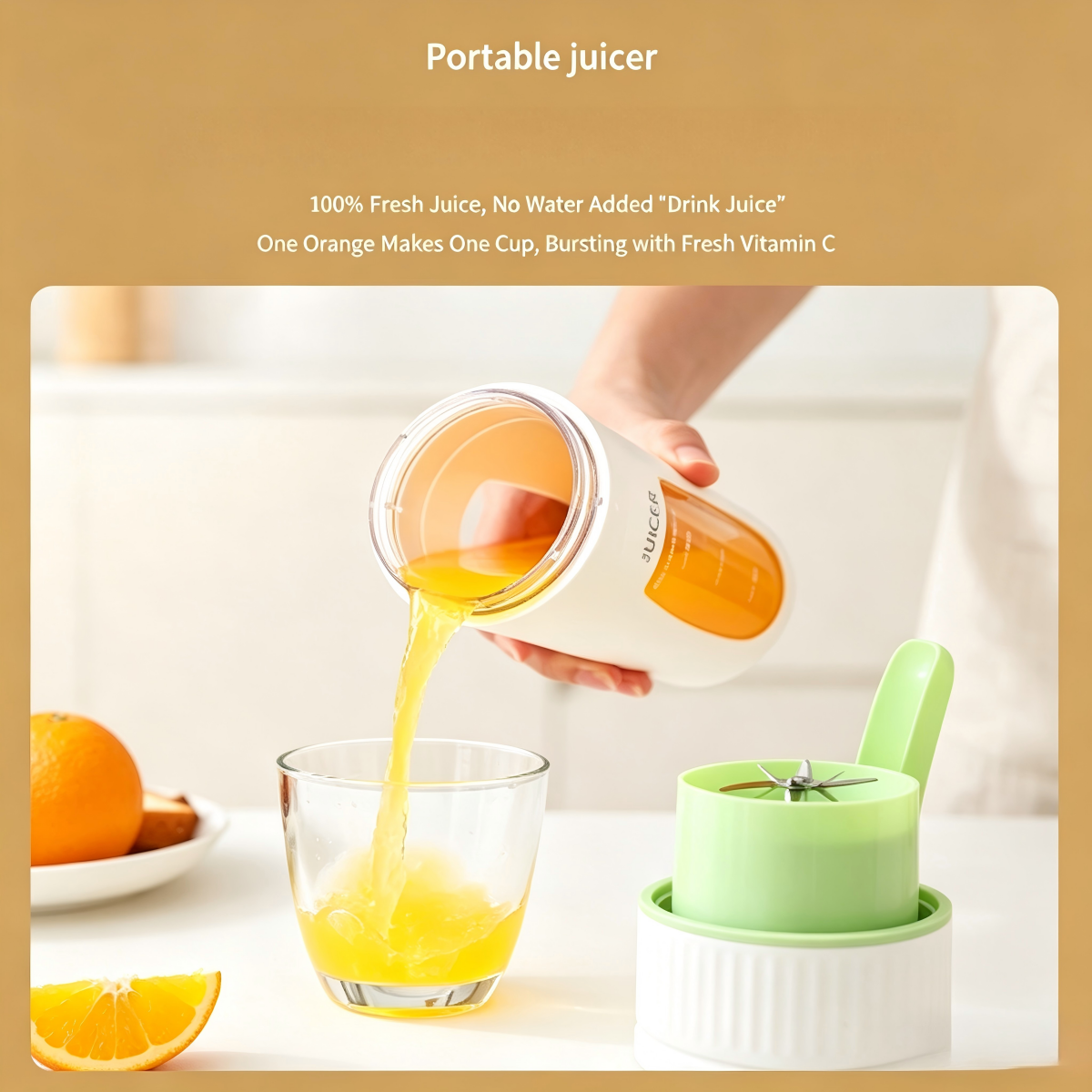 Portable Rechargeable Juicer Small Fruit Juice Cup Multifunctional Juicer for Students and Home Use