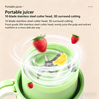 Portable Rechargeable Juicer Small Fruit Juice Cup Multifunctional Juicer for Students and Home Use