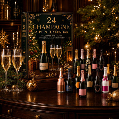 2026 Champagne Advent Calendar - 24-Day Collectible Christmas Countdown