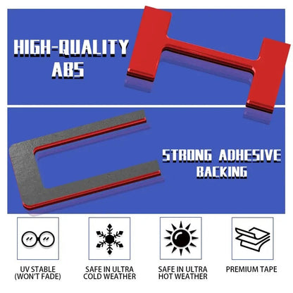 3D Raised Tailgate Letters - Premium ABS Overlay Trim Stickers
