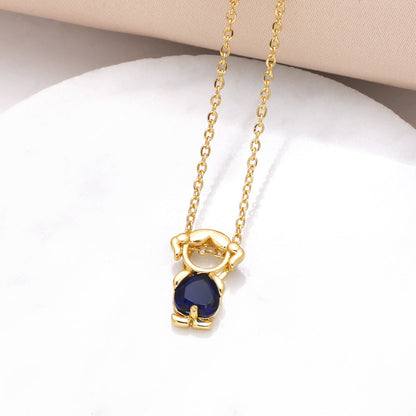 Birthstone Mom & KidsDetachable Necklace -Her Birthstone, YourHeart