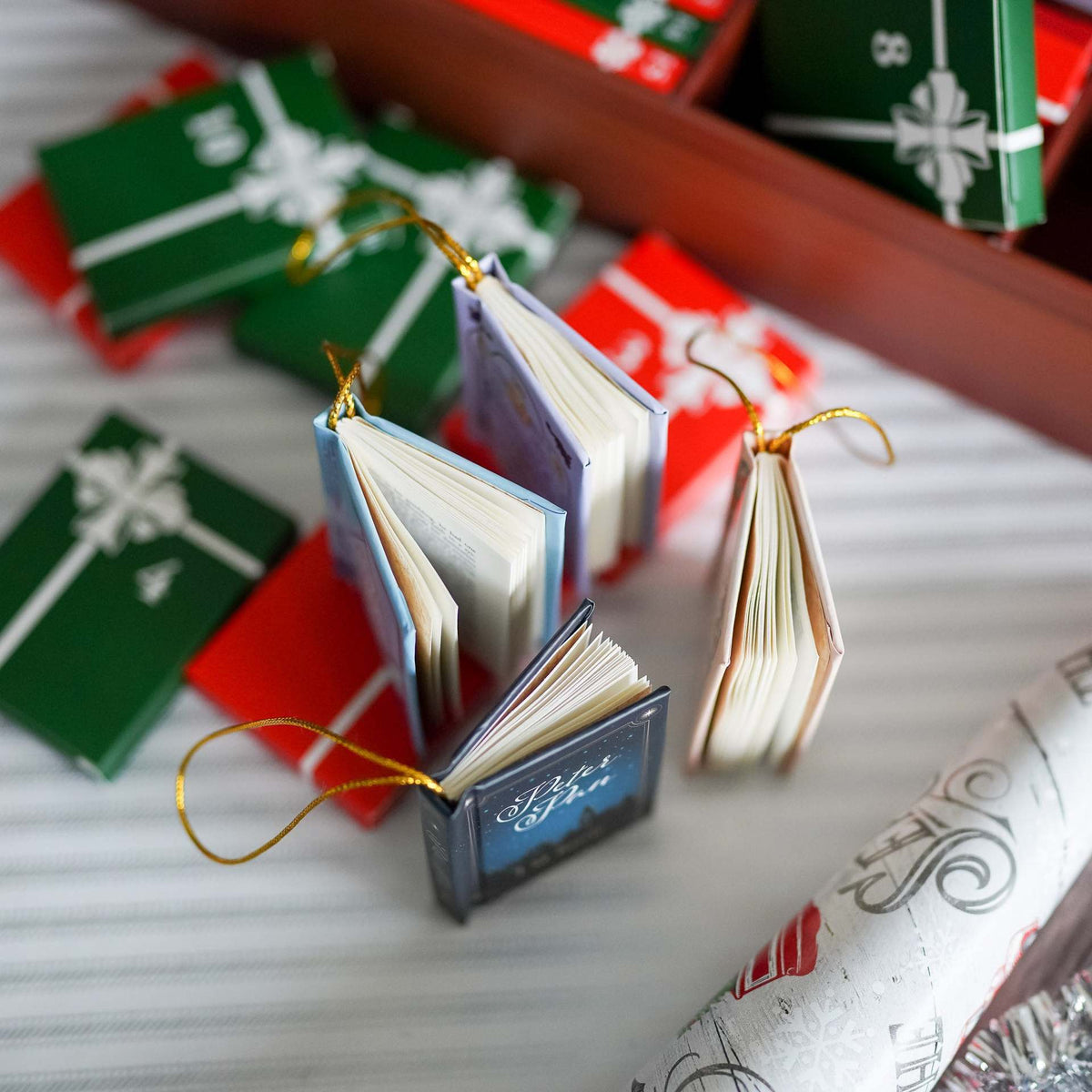 2026 Mini Book Advent Calendar- 24 Christmas Ornaments for Book Lovers