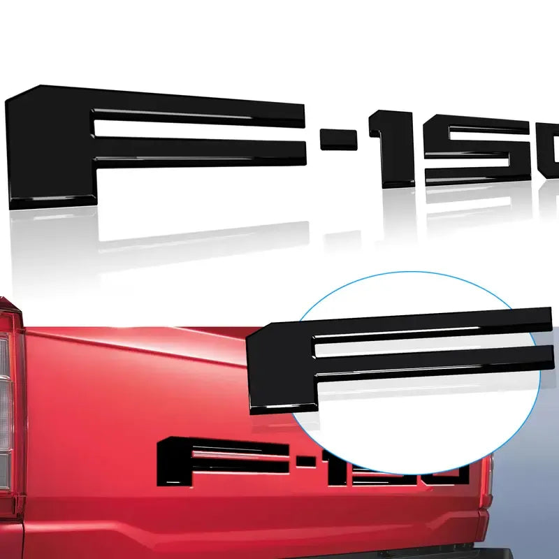 3D Raised Tailgate Letters - Premium ABS Overlay Trim Stickers