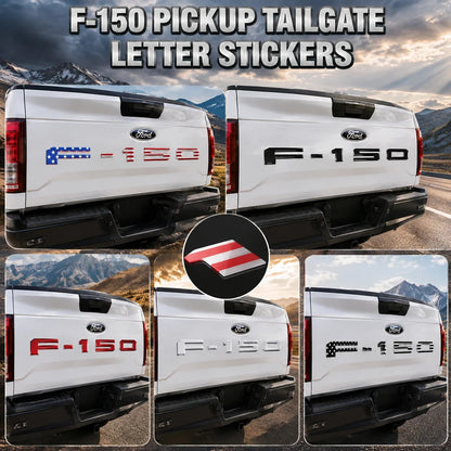 3D Raised Tailgate Letters - Premium ABS Overlay Trim Stickers