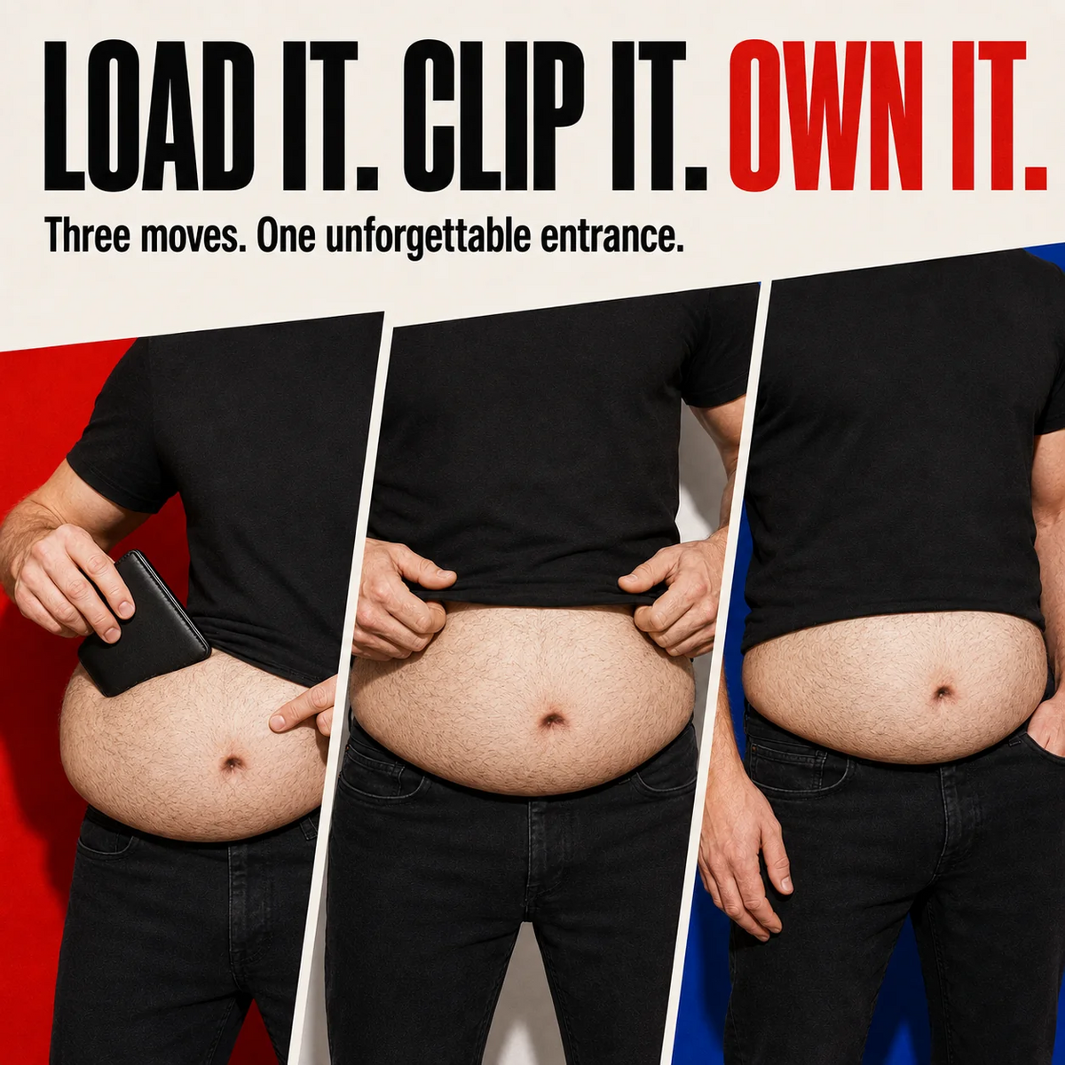 Ultra-Realistic Beer Belly Fanny Pack- Funny Dad Bod Waist Bag
