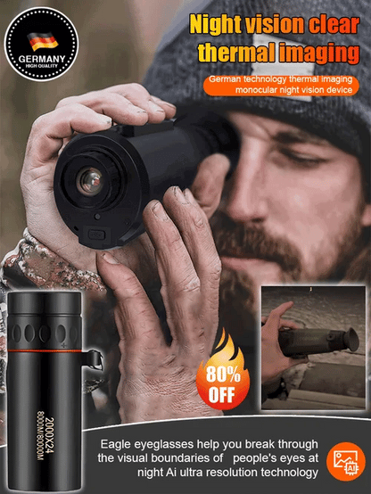 🌙 AI15 Thermal Imaging Monocular – 220x telescope pro(top-of-the-line thermal imaging) at a distance of 2000 meters [Can View the Moon].