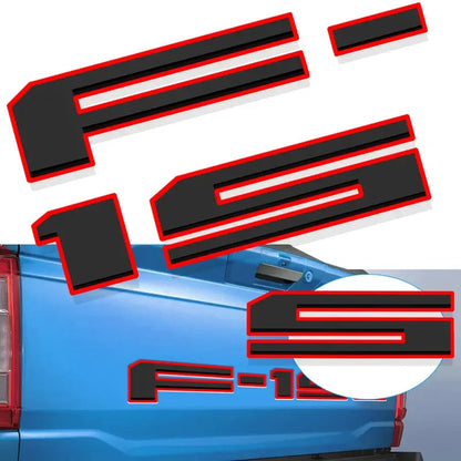 3D Raised Tailgate Letters - Premium ABS Overlay Trim Stickers