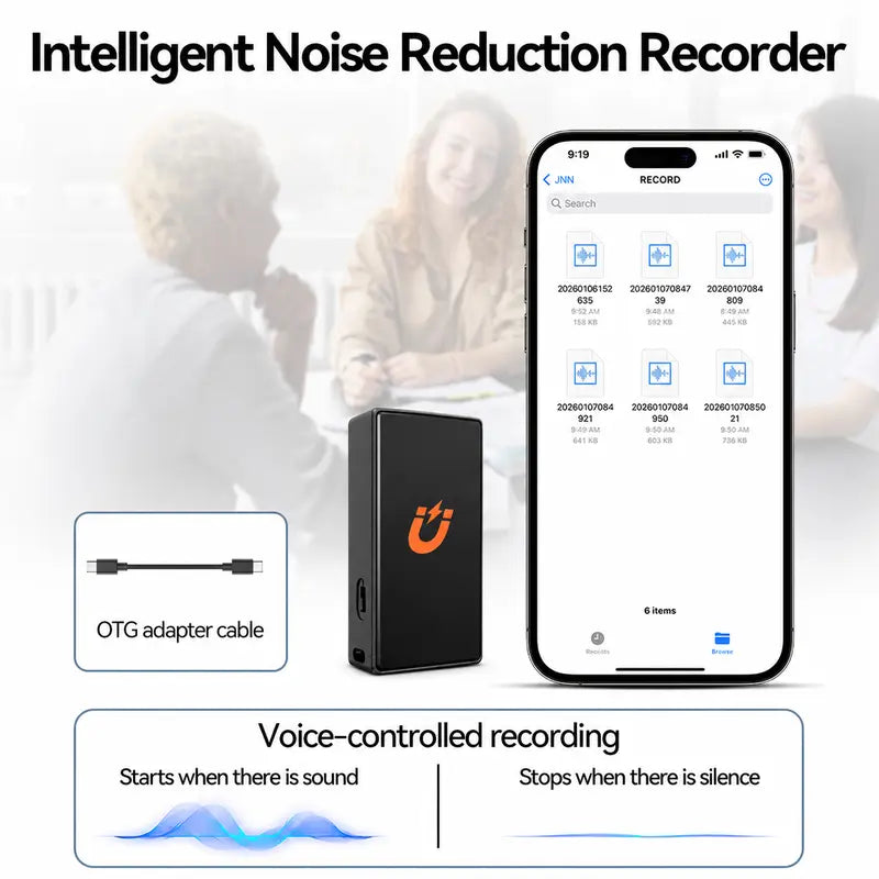 Al Smart Magnetic Voice Recorder