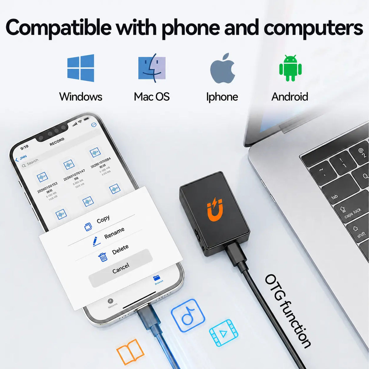 Al Smart Magnetic Voice Recorder