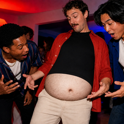 Ultra-Realistic Beer Belly Fanny Pack- Funny Dad Bod Waist Bag