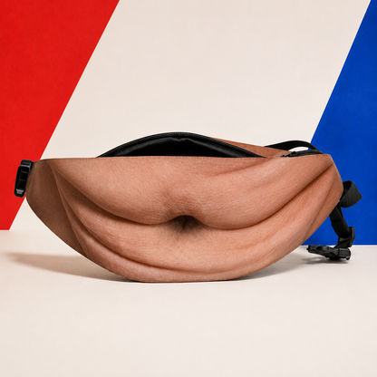 Ultra-Realistic Beer Belly Fanny Pack- Funny Dad Bod Waist Bag