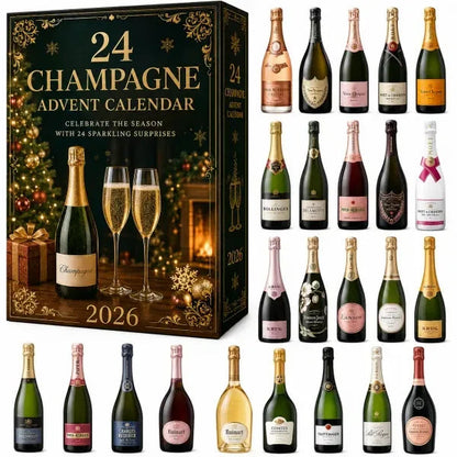 2026 Champagne Advent Calendar - 24-Day Collectible Christmas Countdown