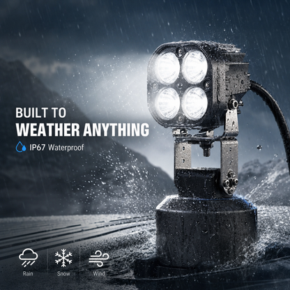 NightHawk M2 Vehicle- Mounted LED Spot Light Scan More Ground, Extreme Brightness