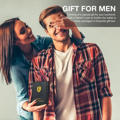 Rfid Blocking Leather &Carbon Fiber Credit Card Holder