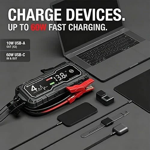 🔌GBX155 4250A Jump Starter – 10L Gas/8L Diesel, Smart Charger & Power Bank – FREE SHIPPING 💥