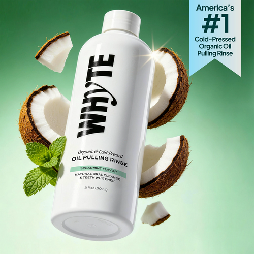 Organic Oil Pulling Mouthwash - Spearmint, Coconut & Clove, 8 fl oz