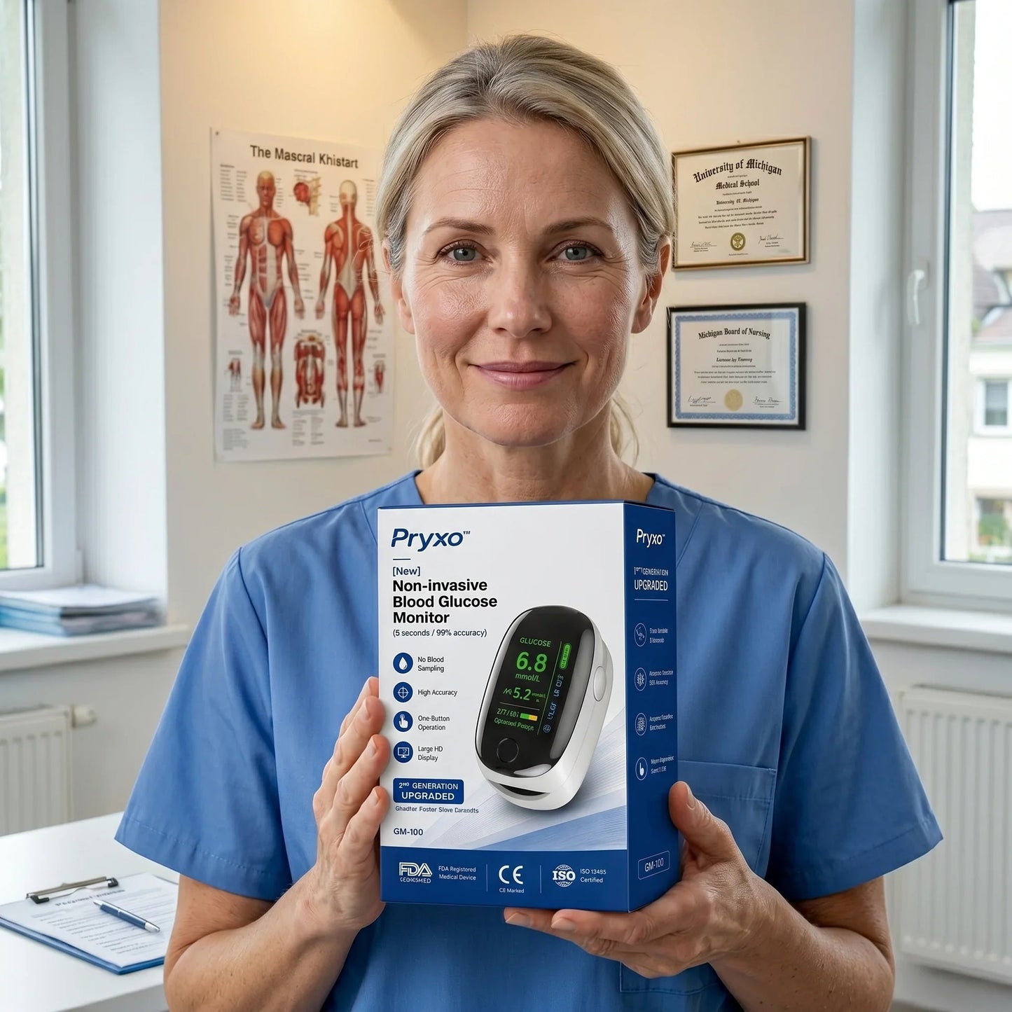 GM-10O Non-Invasive Monitor- 5 Seconds/99% Accuracy