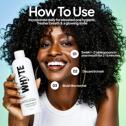 Organic Oil Pulling Mouthwash - Spearmint, Coconut & Clove, 8 fl oz