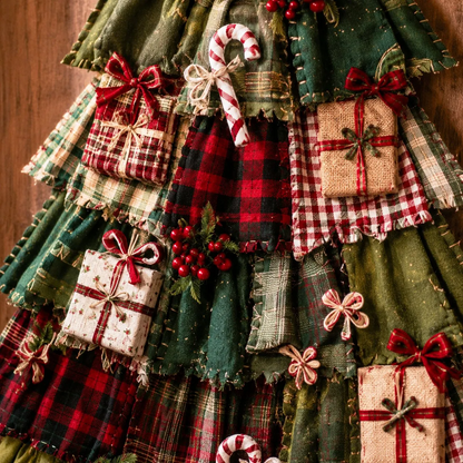 DlY Christmas Tree Door Hanging Kit - Oversized Patchwork Craft